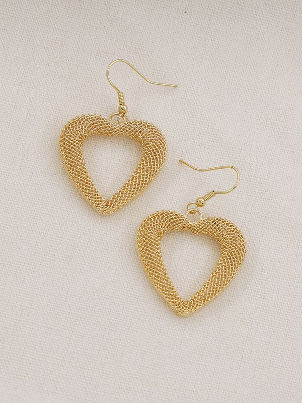 Hot Selling Metal Mesh Three-dimensional Earrings Wholesale