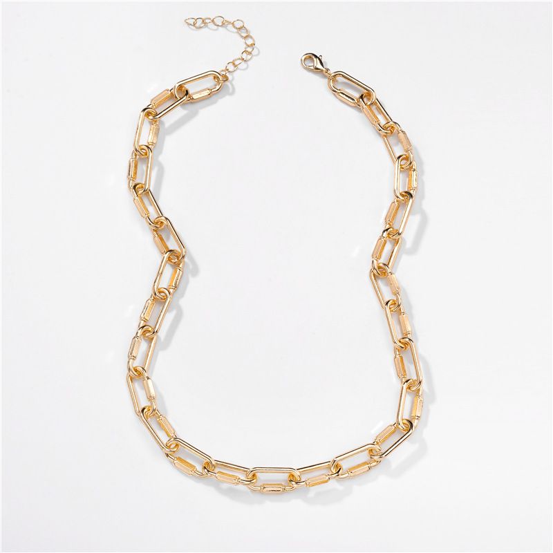 Fashion Environmental Protection Alloy Handmade Chain Mid-length Necklace Wholesale
