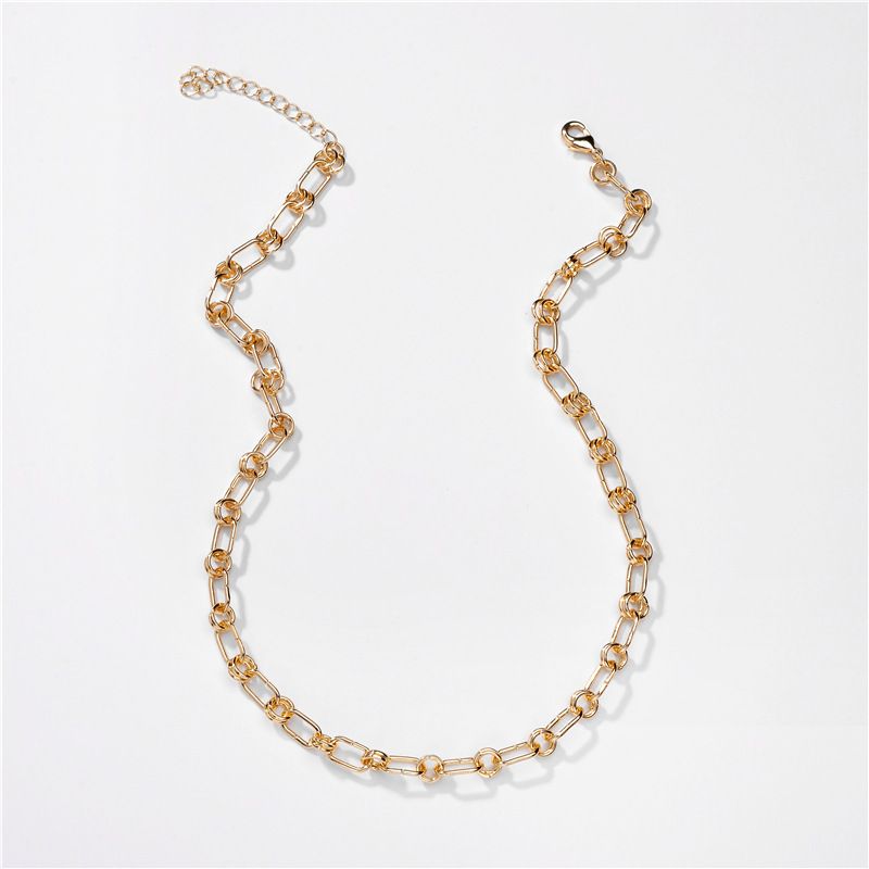 Fashion Environmental Protection Alloy Handmade Chain Mid-length Necklace Wholesale