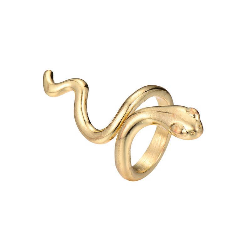 Hot Sale Alloy Smooth Snake Ring Wholesale