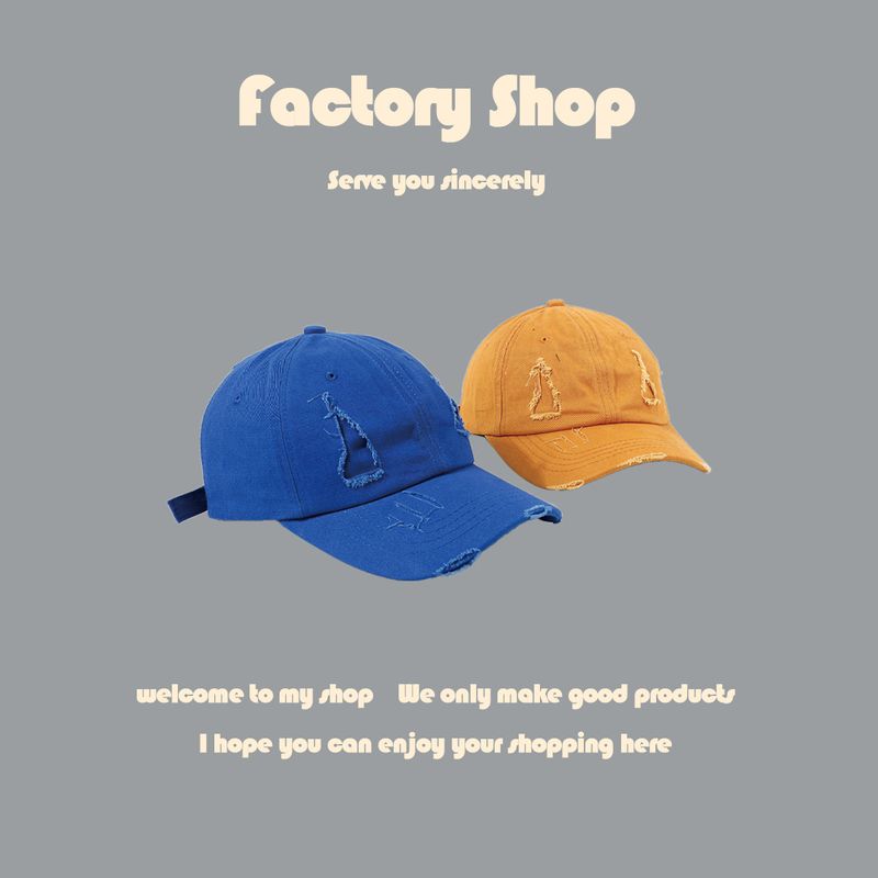 Hot Selling Solid Color Holed Baseball Cap Wholesale