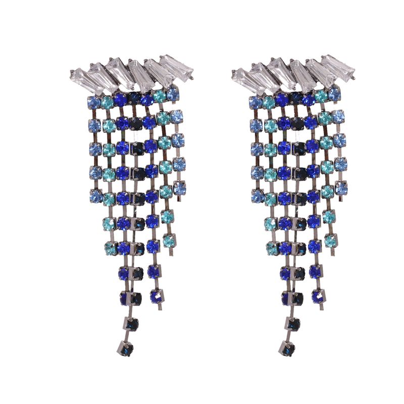 Hot Selling Fashion All-match Diamond-studded Tassel Earrings Wholesale