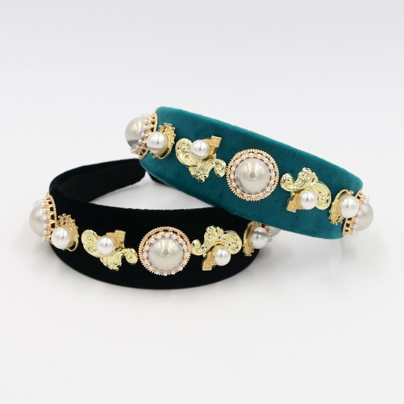 Hot Selling Personality Simple Fashion Pearl Metal Headband Wholesale