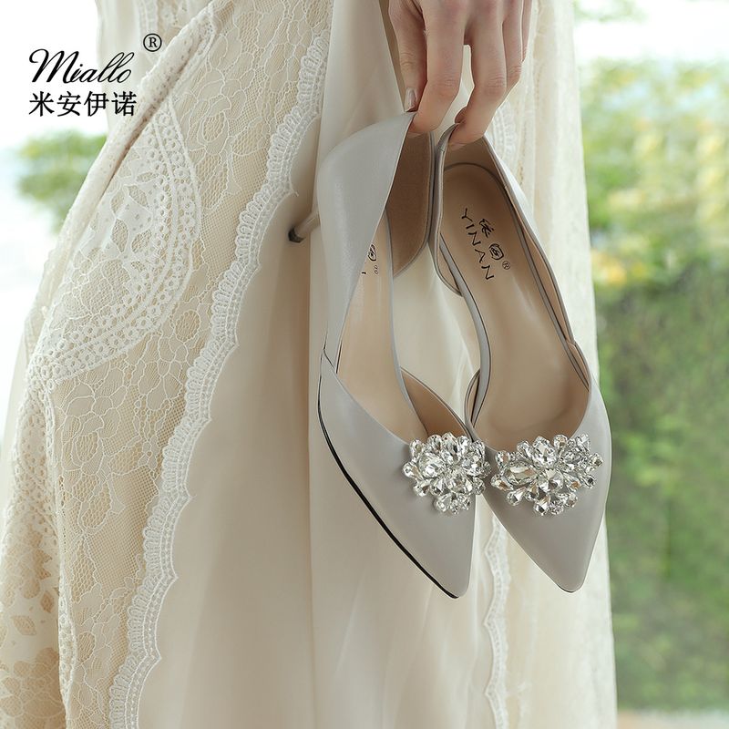 Creative Bridal Jewelry Luxury Full Diamond Shoe Buckle