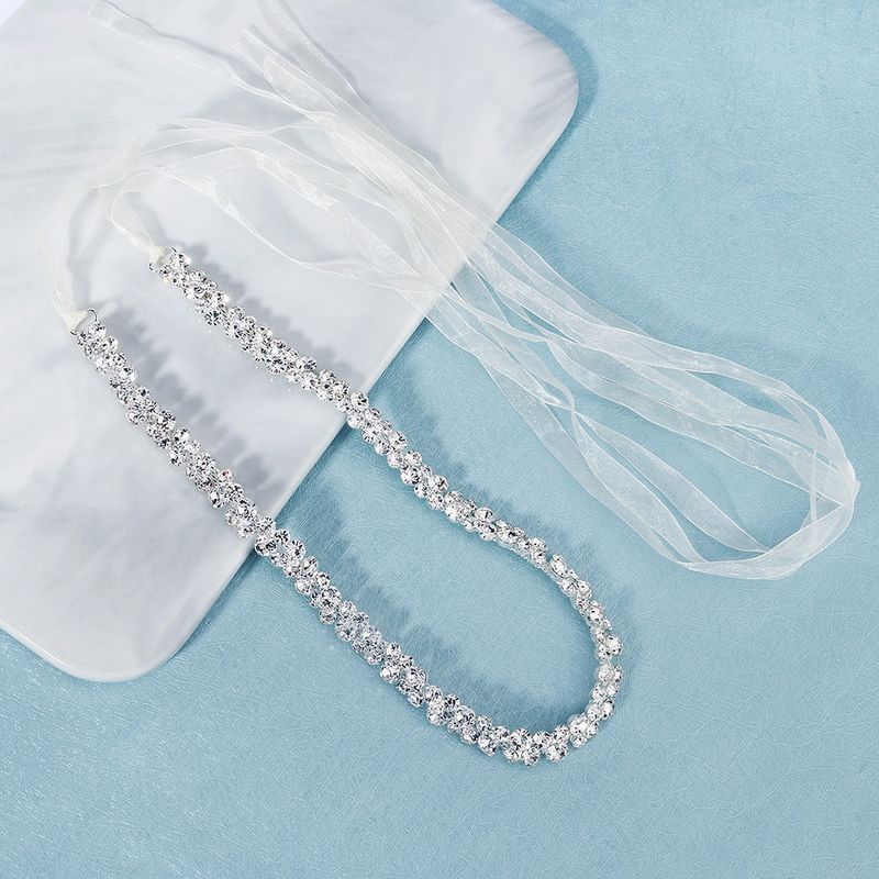 Fashion Bridal Rhinestone Wedding Dress Accessories Wild Waist Belt