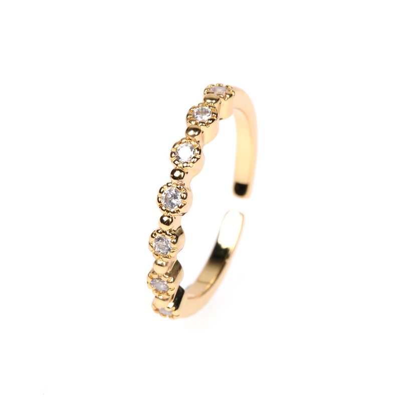 Fashion Women's Ring Niche Diamond Open Index Finger Ring Classic Tail Ring