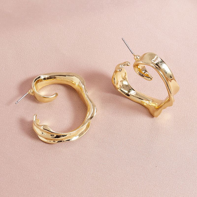 Fashion New Exaggerated C-shaped Alloy Earrings For Women