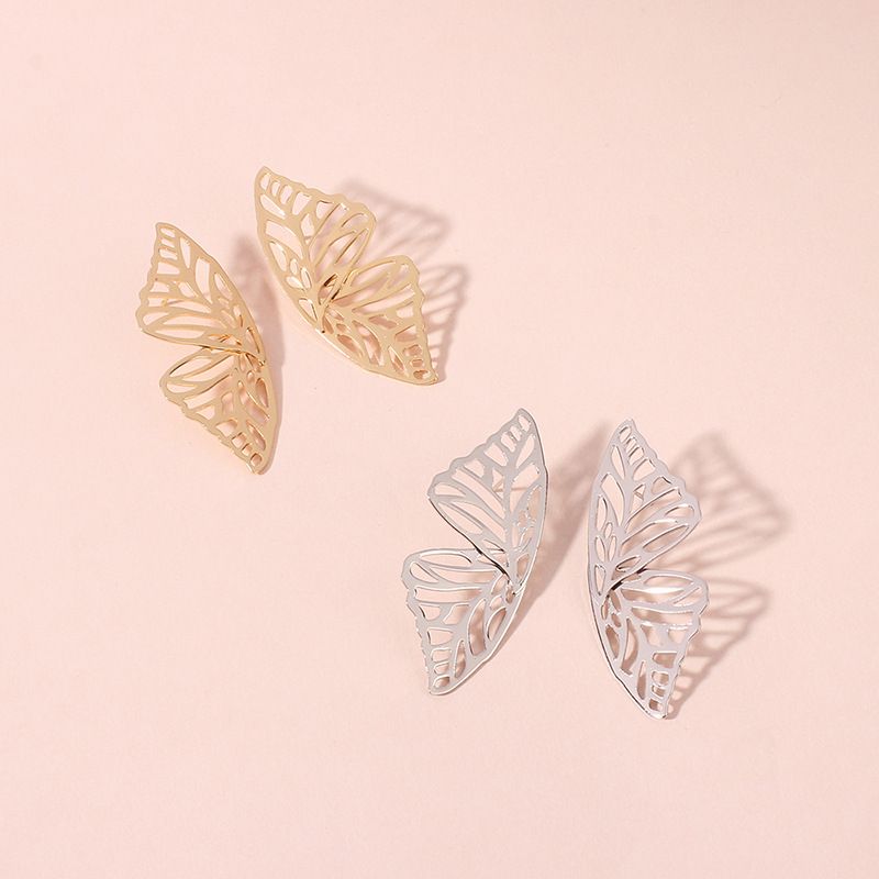 Cross-border Hot Sale New Creative Fashion Elegant Shape Butterfly Earrings Female National Style Natural Ornament