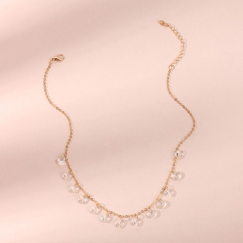 Hot Selling Fashion Creative Fashion Glass Diamond Necklace