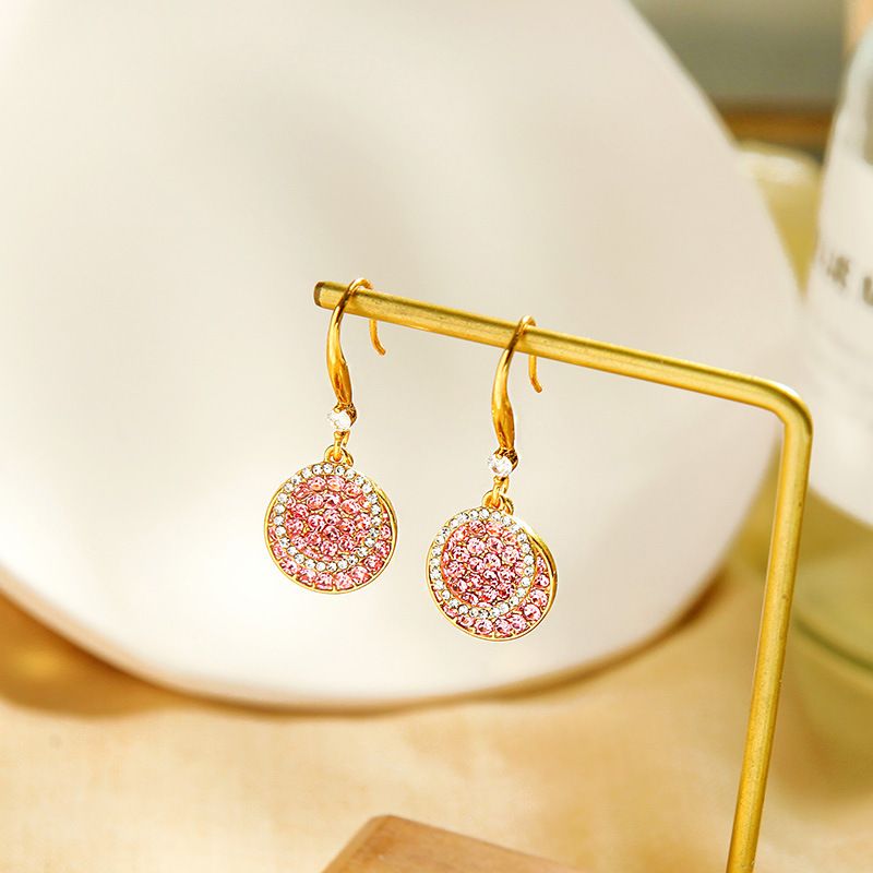 Simple S925 Tremella Hanging Fashion New Circle Alloy Stud Earrings For Women