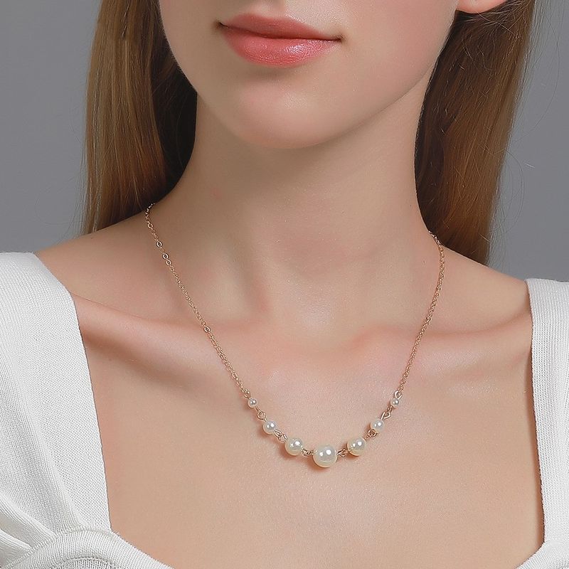 Vente En Gros De Collier De Perles Simples De Mode De Vente Chaude