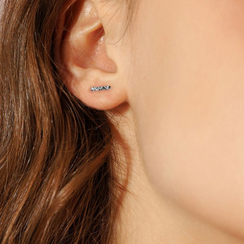 Simple Punk Geometric 925 Silver Hot-selling Earrings For Women