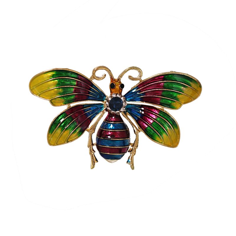 Venta Caliente Nueva Moda Aleación Aceitada Color Mariposa Broche Al Por Mayor