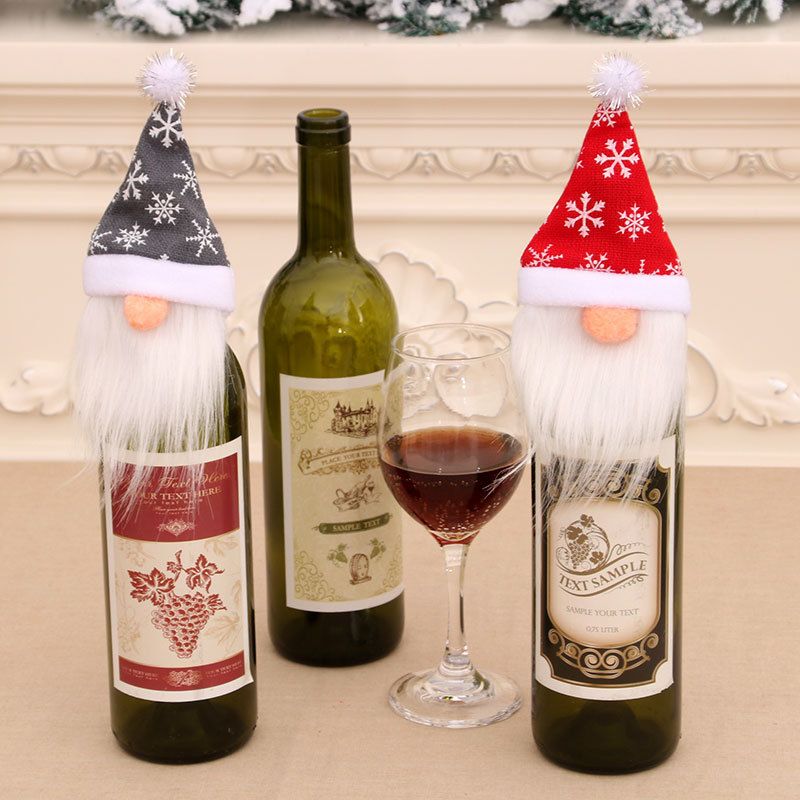 Hot Selling Fashion Wine Bottle Sets Dining Table Home Decorations Faceless Elderly