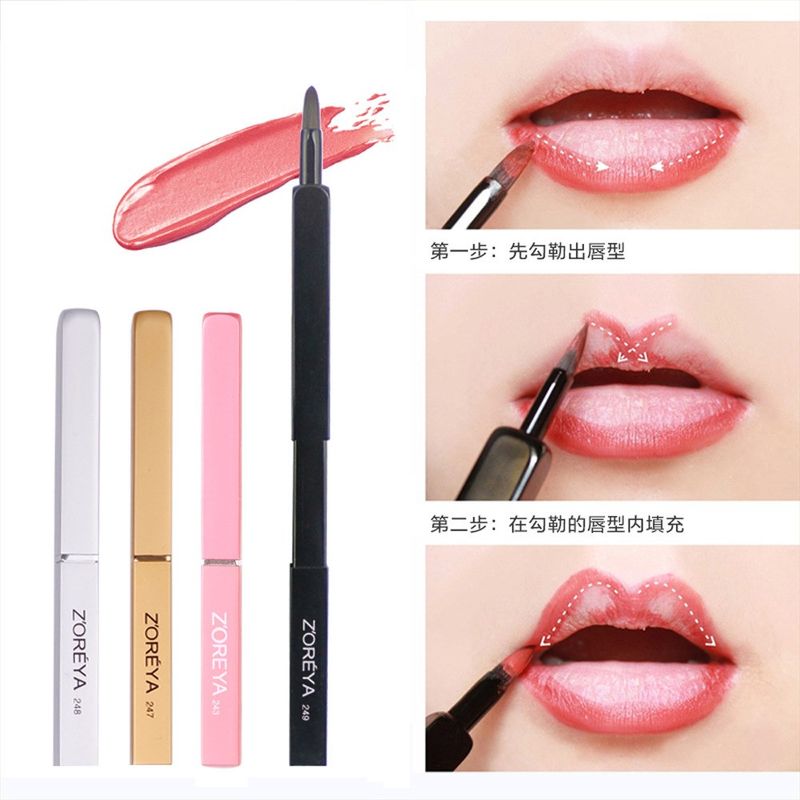 Neue Tragbare Künstliche Faser Make-up Pinsel Einziehbare Lippenbürste Lipgloss Pinsel Beauty Tool