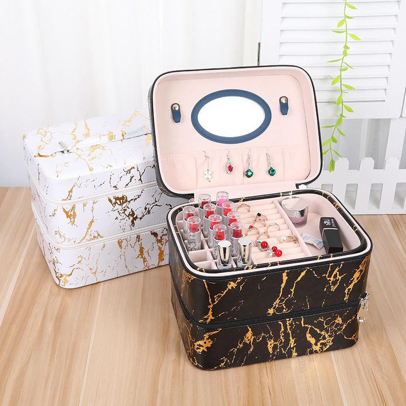 Korean Multi-function Portable Cosmetic Case Multi-layer Makeup Tool Storage Box
