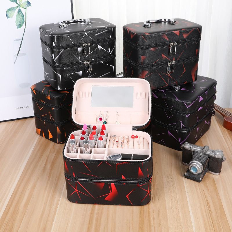 New Multifunctional Portable Cosmetic Case Manicure Toolbox Jewelry Storage Box