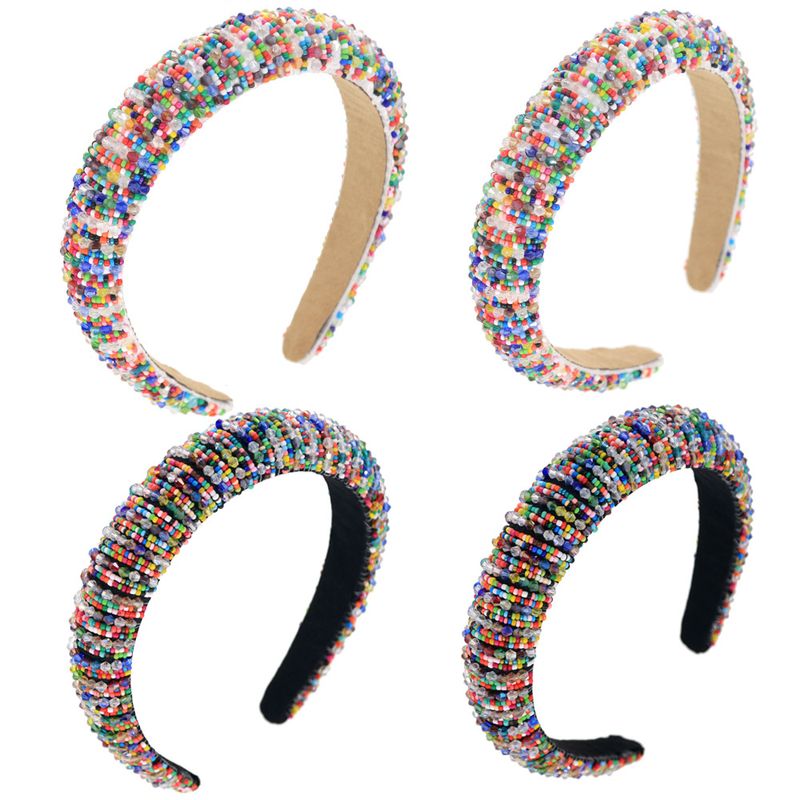 Hot Sale Mixed Color Beads Two-color Sponge Headband