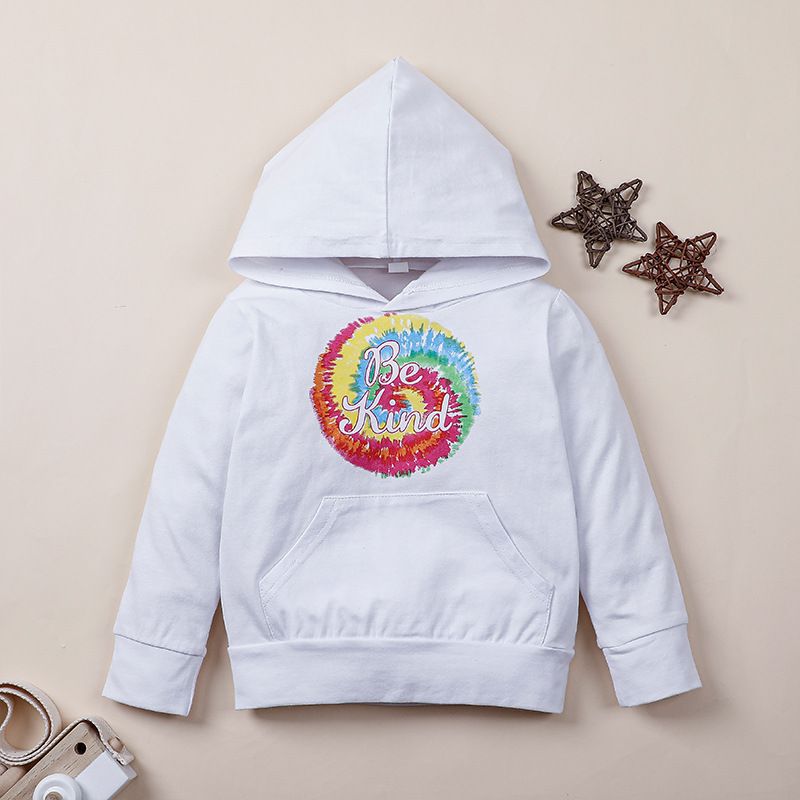 Autumn Hooded Letter Printed Casual Long-sleeved Children's Hoodies