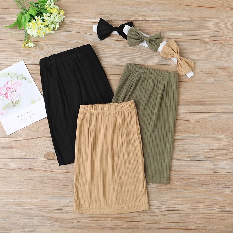 Three-color Children's Summer Fashion All-match Hip Skirt