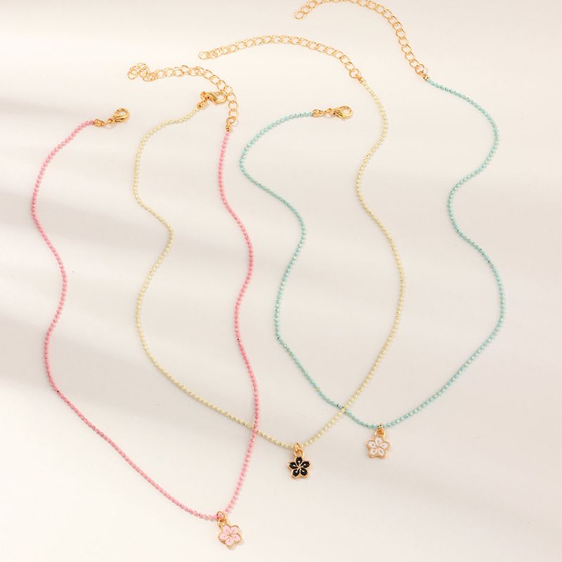 Children's New Beach Style Butterfly Pendant Necklace 3/4 Piece Set