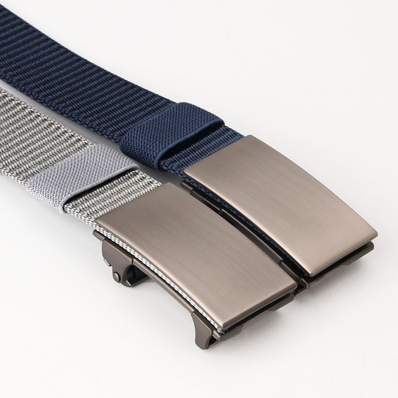 New  Automatic Buckle Business Casual Belt Nylon Canvas Casual Breathable Belt