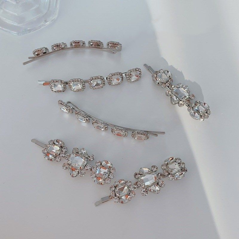 Korean Small Incense Diamond Side Clip Hairpin Full Of Diamond Alloy Clip Wholesale