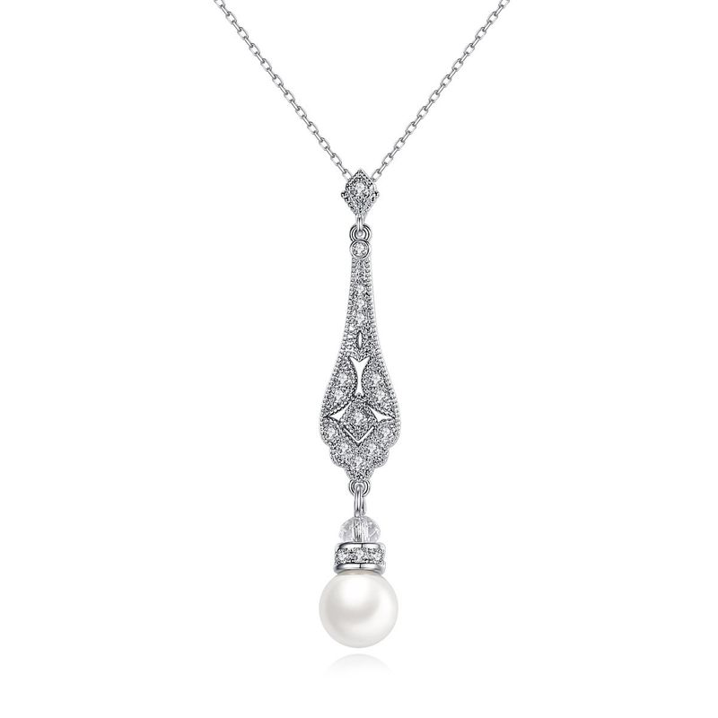 Fashion  Sweet Pearl Pendant Women's Necklace Wholesale