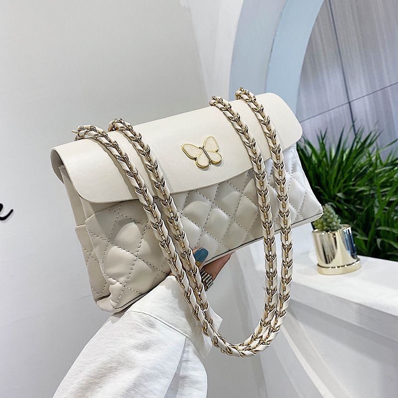 New Trendy  Fashion Rhombus Chain Bag  Wild Small Square Bag