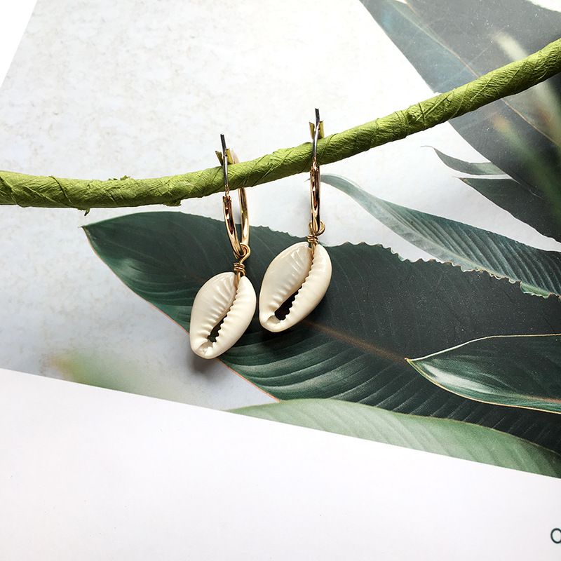Natural Shell Earrings  Summer Fashion Simple And Versatile Earrings