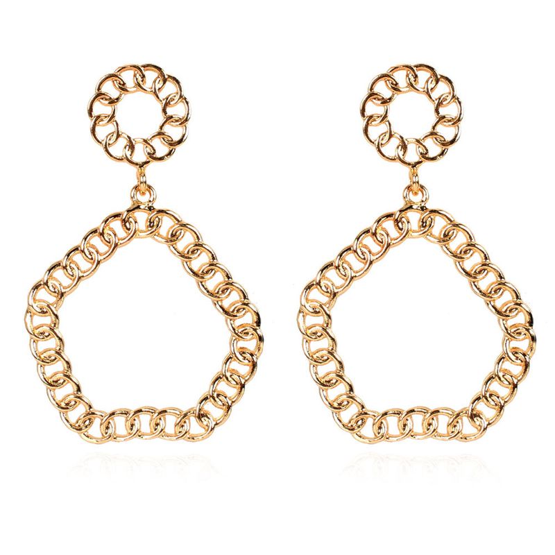 Alloy Geometric Minimalist Gold Earrings Wholesale Nihaojewelry