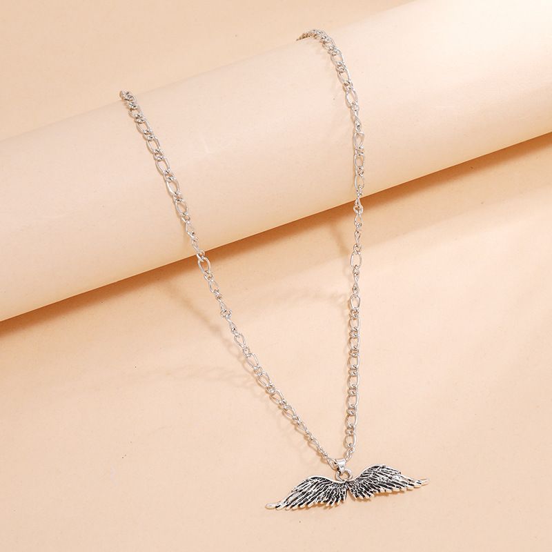 Fashion  Angel Devil Wings Exaggerated Retro Necklace