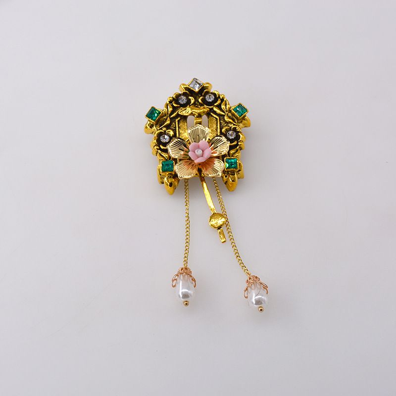 Fashion Personality Tassel Flower Palace  Vintage Brooch Wholesale
