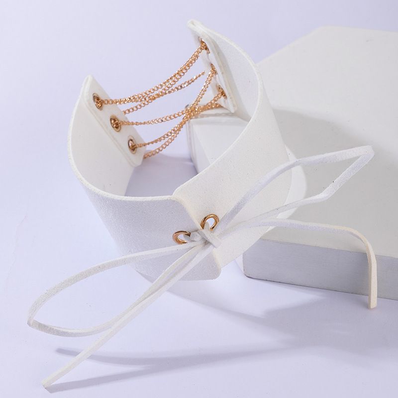 New Fashion Alloy Chain Bow Knot Ethnic Style Necklace Clavicle Chain For Women Wholesale