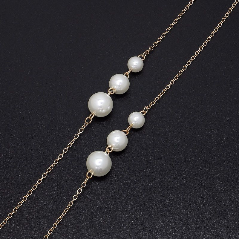 Chaîne De Lunettes De Perles Simples À La Mode