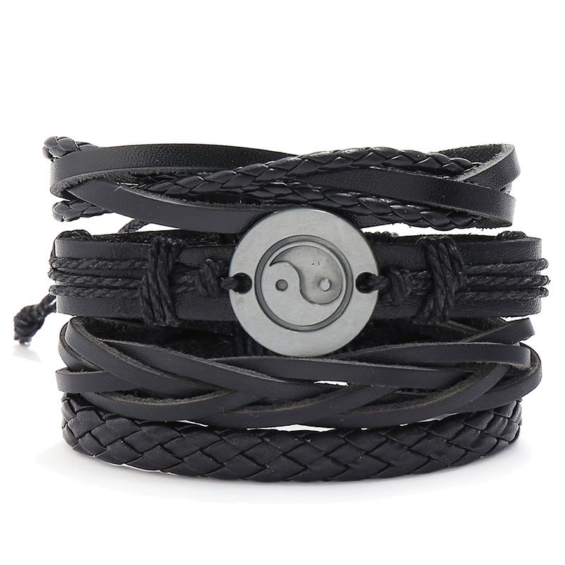 Einfaches Handgewebtes Klatschlederarmband