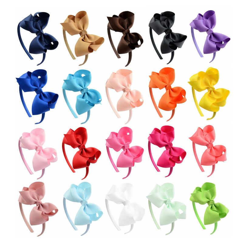 New Children's Flower Bowknot Headband Set