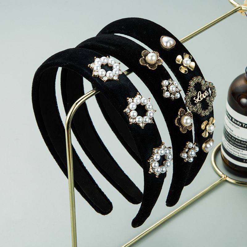 Fashion Pearl Flower Headband