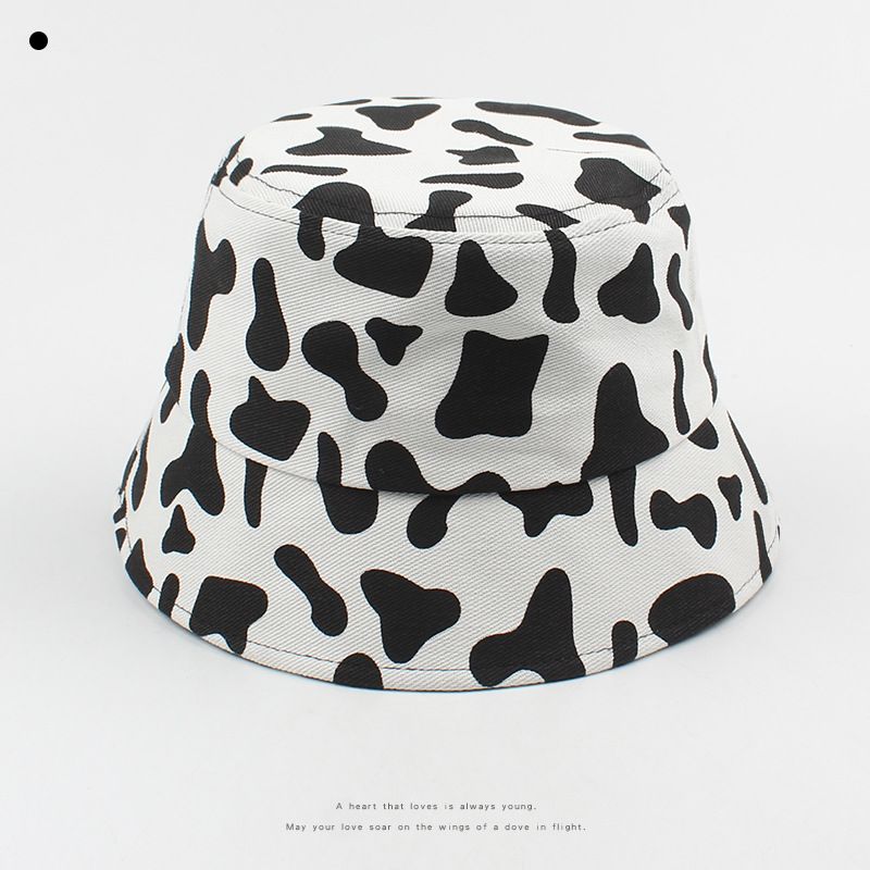 Fashion New Cute Cow Pattern Fisherman Hat