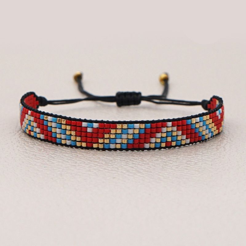 Retro Geometric Beaded Bohemian Bracelet