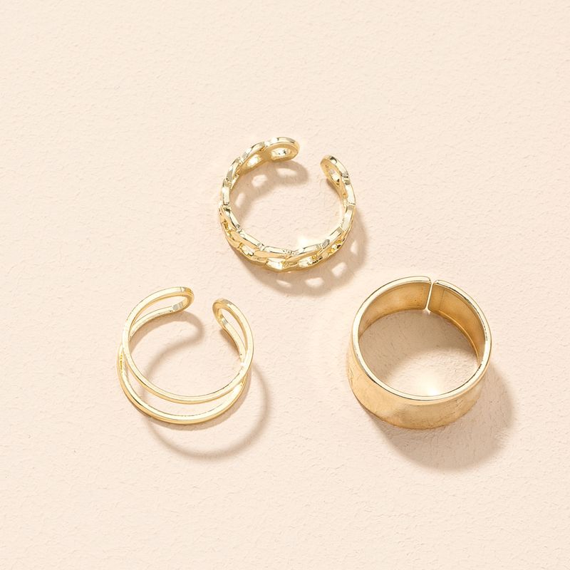 Nuevo Conjunto De Anillos De Apertura De Moda Simple