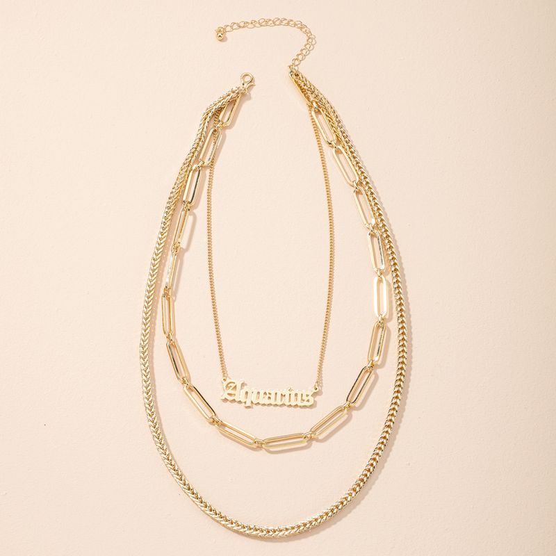 New Exaggerated Fashion Letter Pendant Necklace