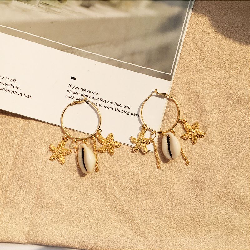 Fashion Retro Ocean Shell Earrings