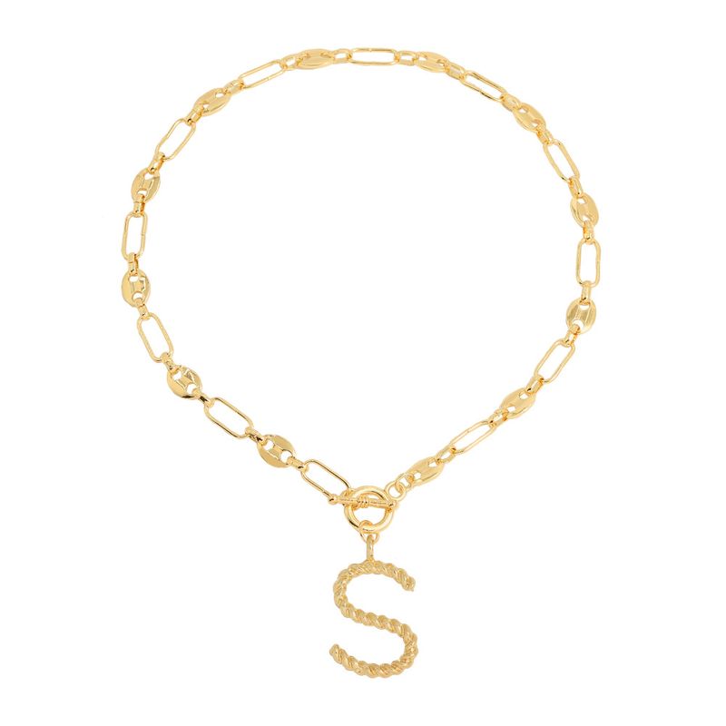 New 26 Letters Simple Golden English Necklace