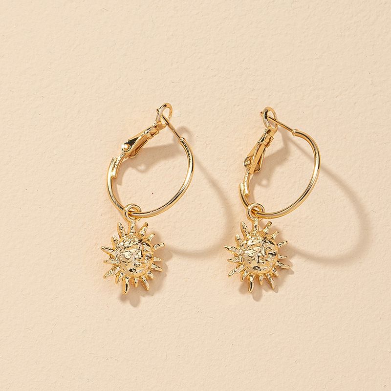 Sunflower Alloy Earrings