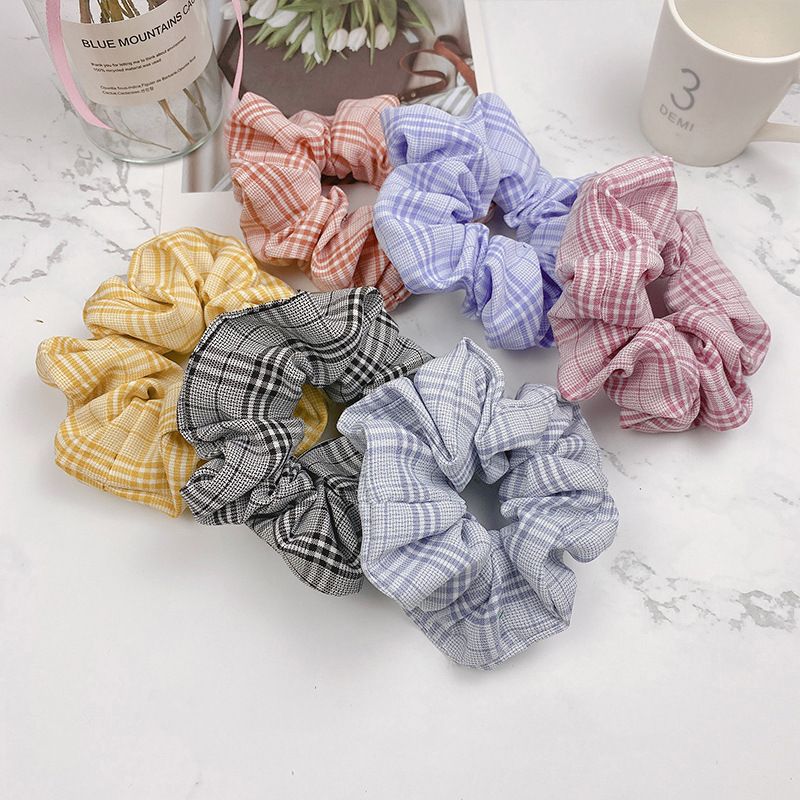 Korean Simple Fabric Floral Sweet Hair Scrunchies
