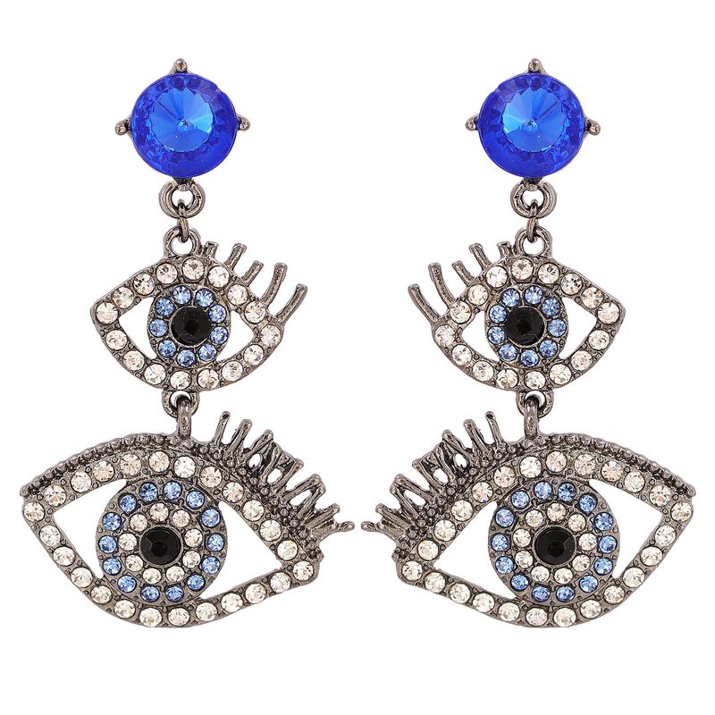 Fashion Eyelashes Diamond Earrings