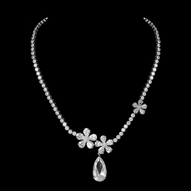 Mode Diamant Braut Halskette Großhandel