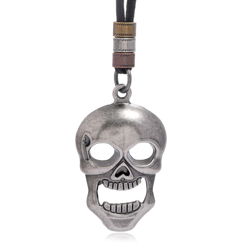 Simple Skull Head Pendant Necklace