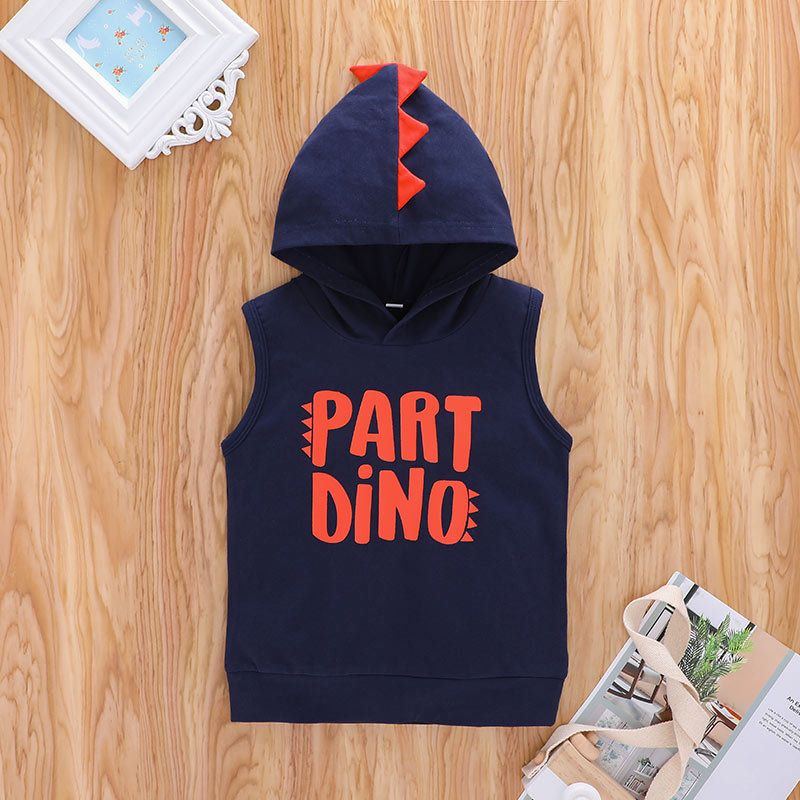 Casual Hooded Children's Solid Color Cartoon Jacket